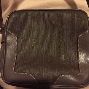 Authentic brownish/taupe Ferragamo bag .